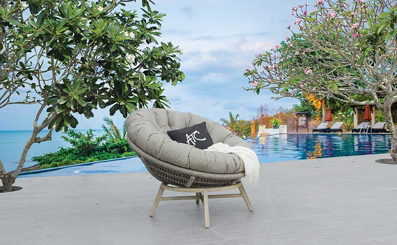 Ghế Papasan Là Gì? Cấu Tạo Và Chất Liệu Ghế Papasan 2 Ghế Papasan xuất hiện trong nhiều khu nghỉ dưỡng cao cấp