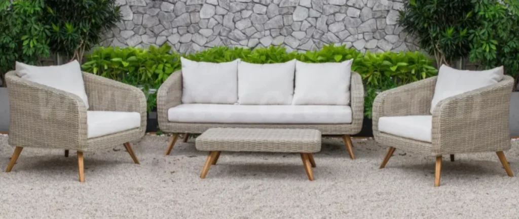 Ghế Sofa Nhựa Giả Mây Hiện Đại RASF-141