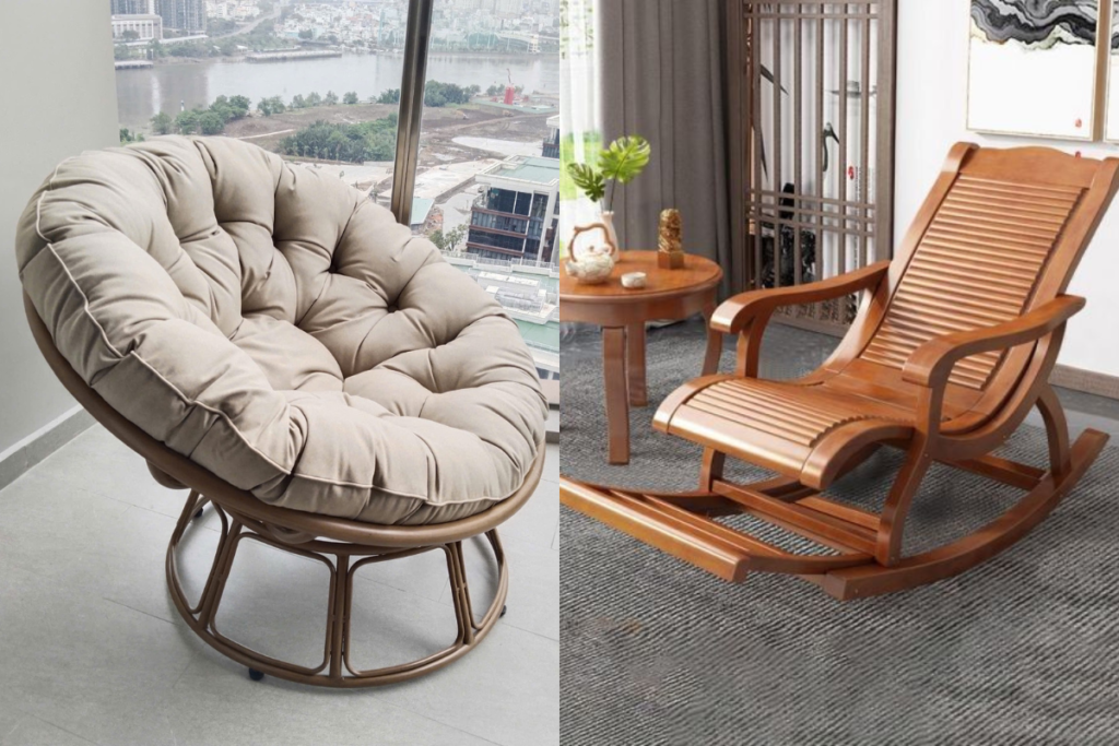 Ghế Papasan sự lựa chọn hoàn hảo vừa điểm nhấn cho hiên nhà vừa để thư giãn 