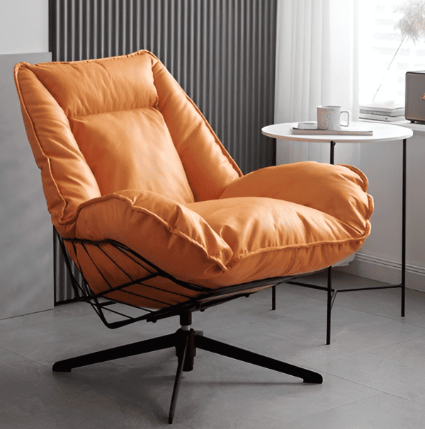 25+ Mẫu Ghế Lười Thư Giãn Cao Cấp Và Nơi Bán Uy Tín Bạn Nên Biết 9 Ghế lười xoay 360 độ bọc nệm dày đặt trong phòng khách, thiết kế chân xoay linh hoạt giúp thay đổi hướng ngồi dễ dàng