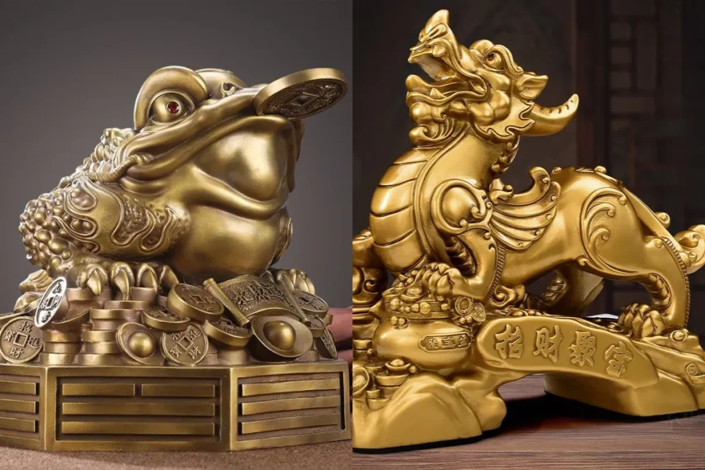 Tượng Tỳ Hưu là linh vật phong thủy quen thuộc, thường được đặt trong nhà mới với mong muốn thu hút tài lộc, giữ vững