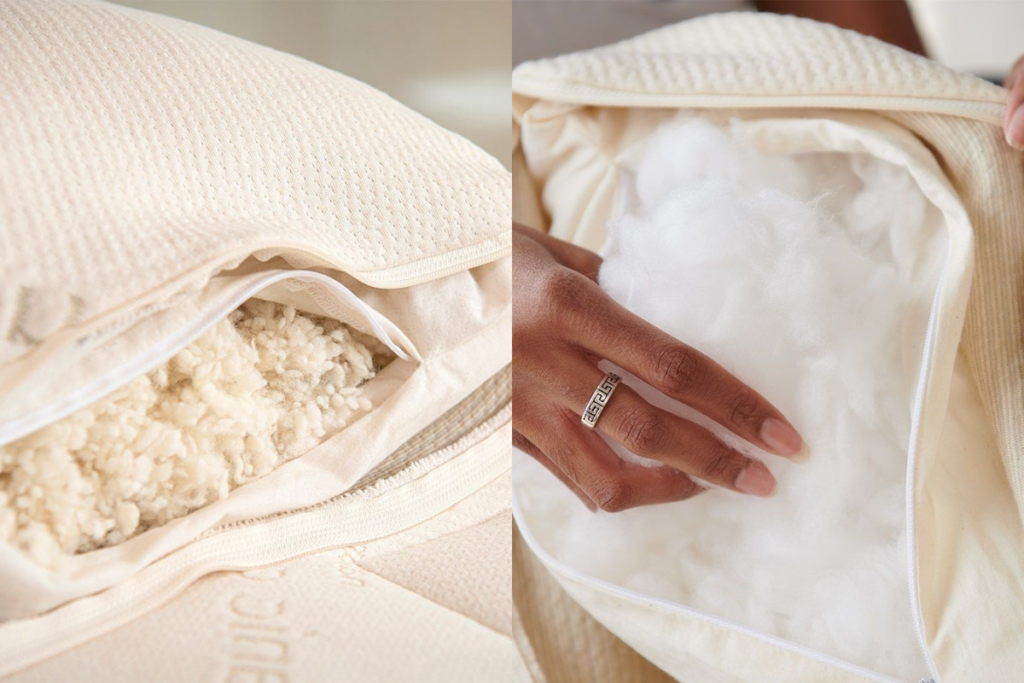 Ưu tiên chọn gối có ruột không dồn quá nhiều vì sẽ làm mất đi độ đàn hồi và giảm độ thoải mái