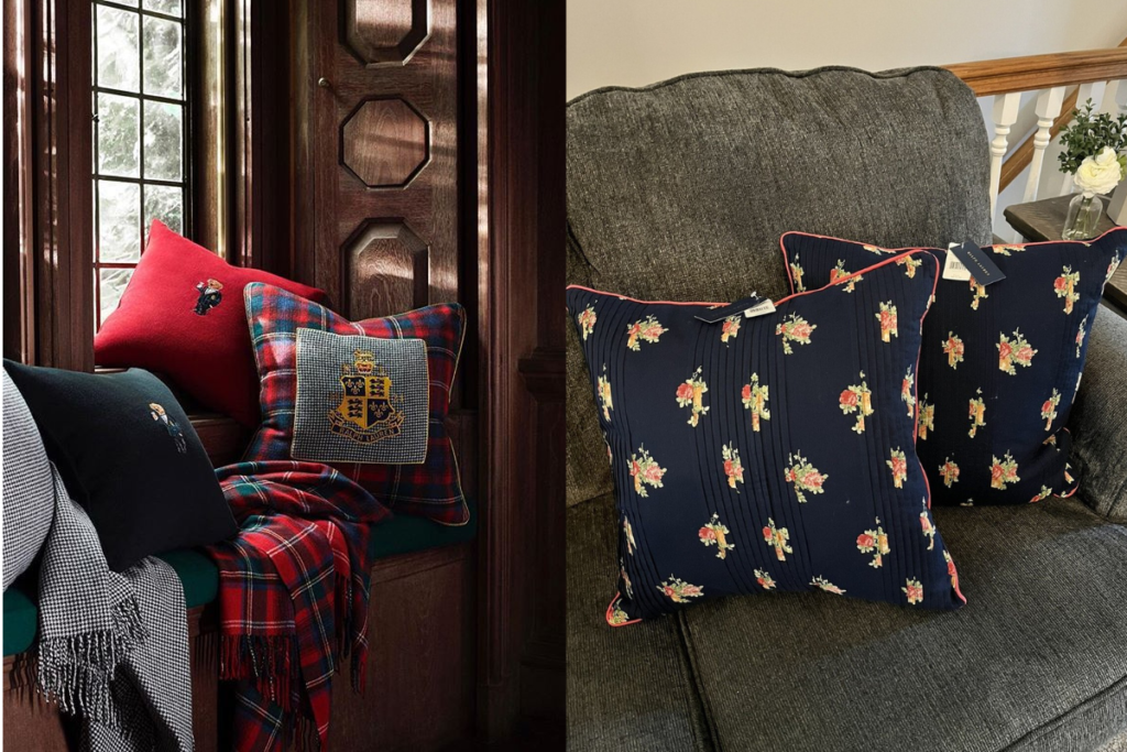Hình ảnh gối sofa của thương hiệu Ralph Lauren