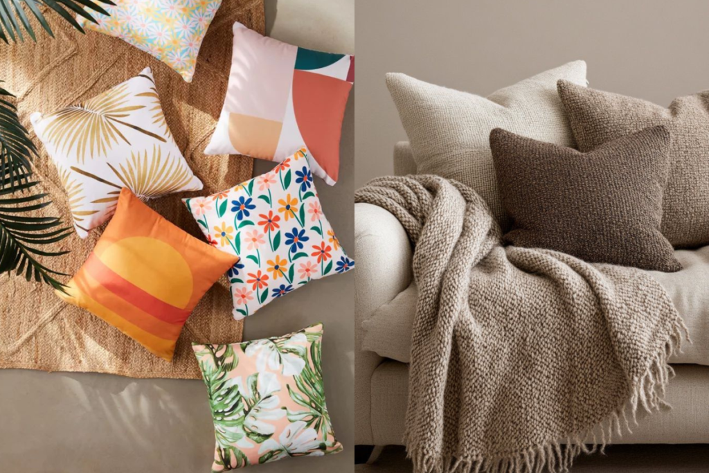 các mẫu gối ôm sofa với kích thước chuẩn (45 x 45 cm) với đa dạng màu sắc phù hợp cho mọi phong cách nội thất