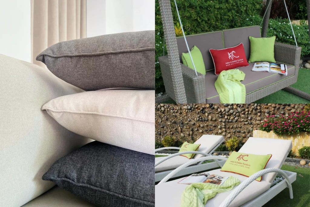 Trang trí phụ kiện cho ngoại thất mây nhựa.