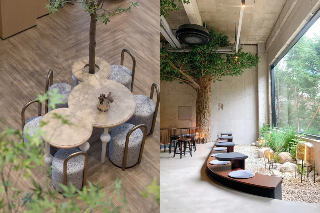 Hình ảnh bàn coffee hiện đại cho quán cafe 