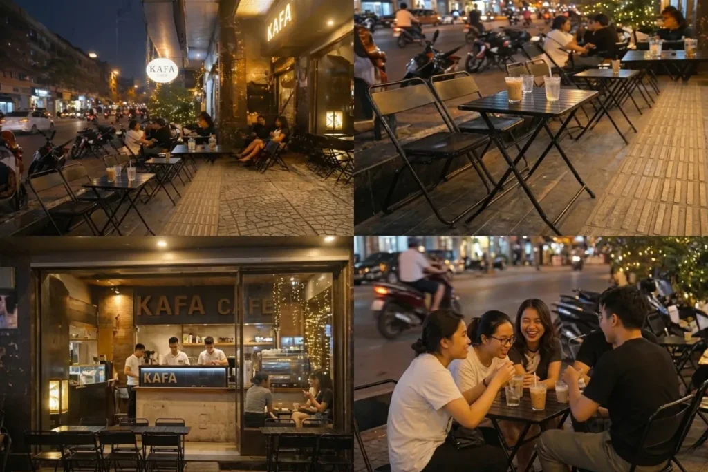 Hình ảnh bàn xếp cho quán cafe với diện tích bị hạn chế.
